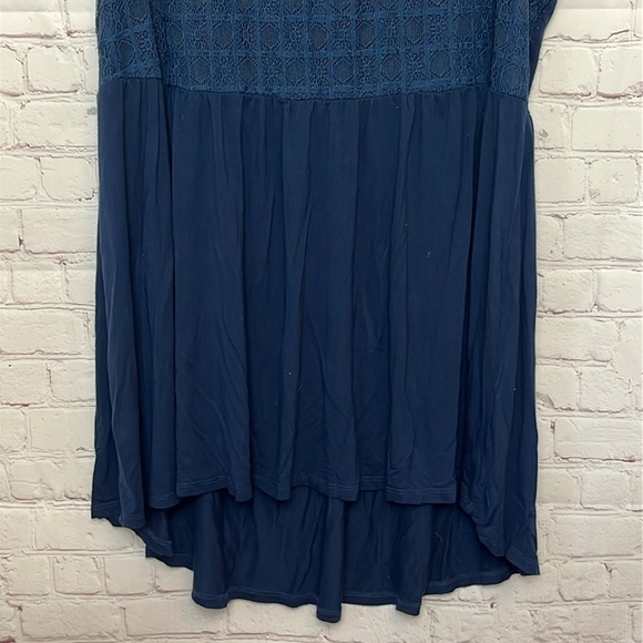 Torrid Super Soft Scoop Neck Lace Yoke Babydoll Tank - Picture 5 of 16